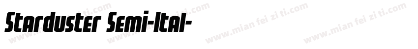 Starduster Semi-Ital字体转换